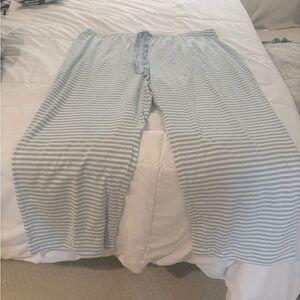 Lands' End Blue and White Striped Pajama Pants 3X NEW without tags